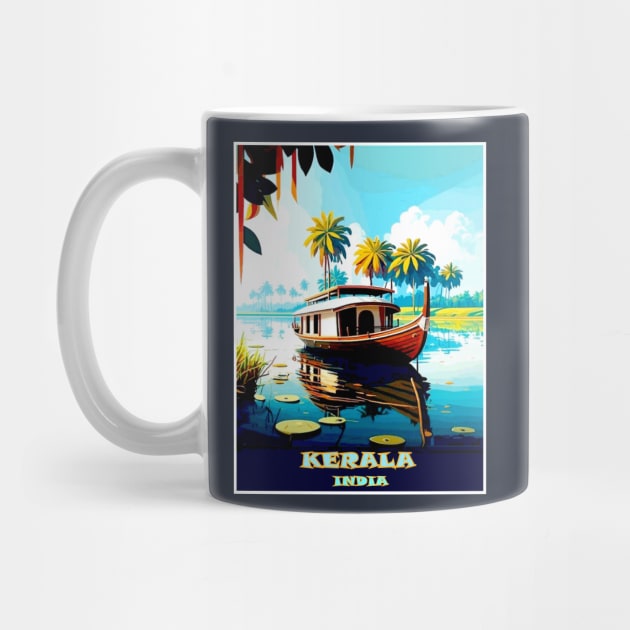 Kerala India Vintage Advertising Travel Print by posterbobs